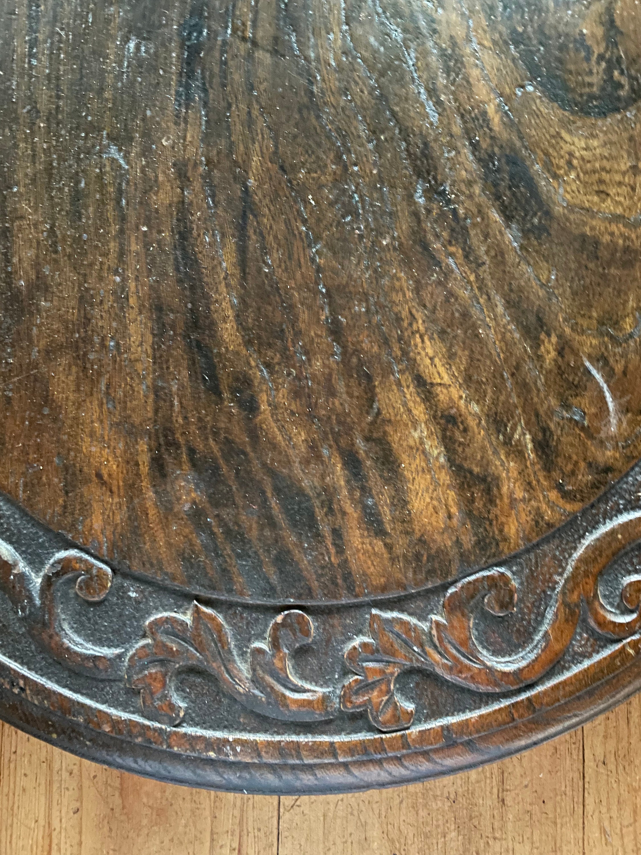 Victorian Carved Wood Table Top Display Piece Etsy