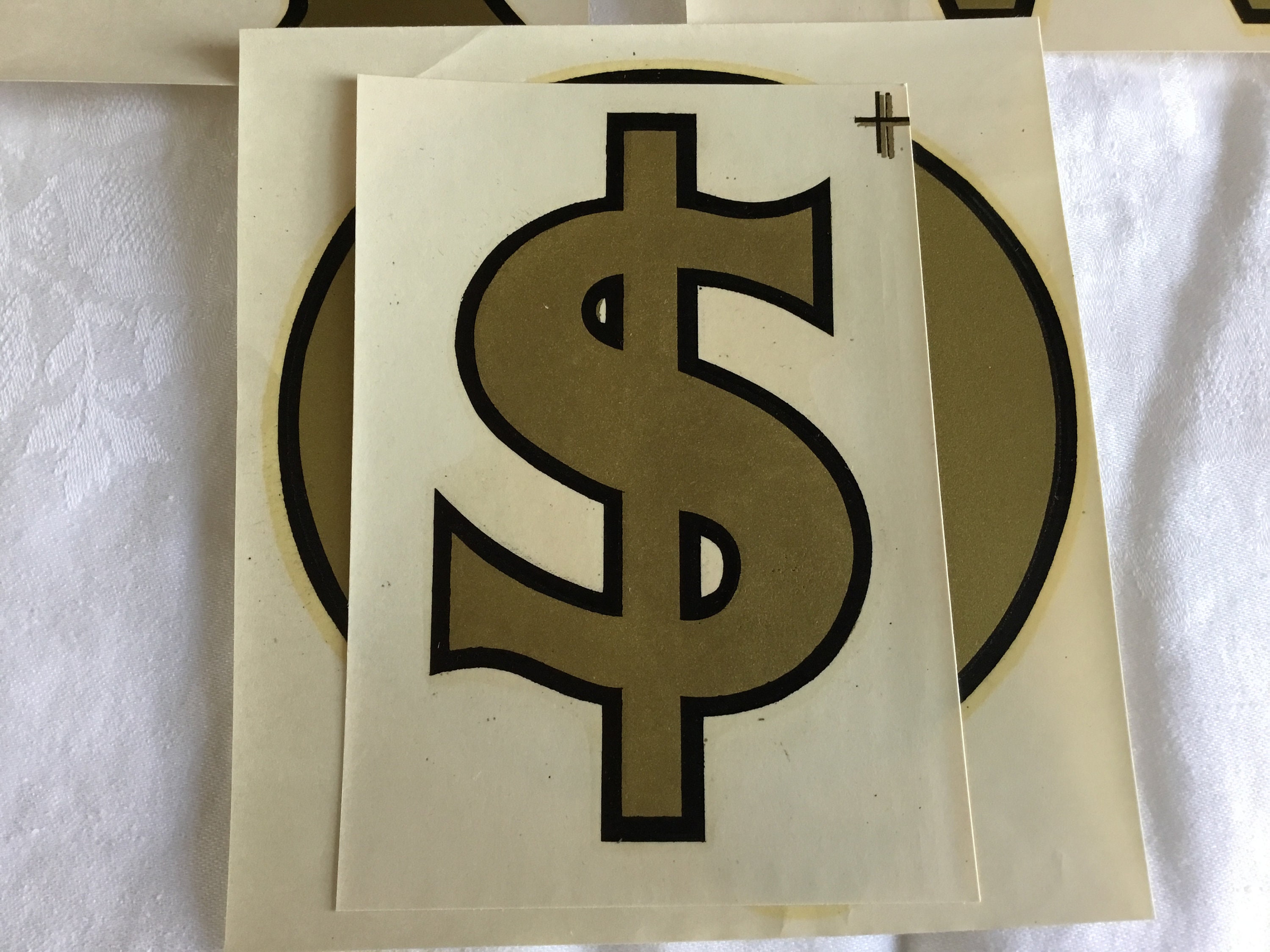 Vintage Black & Gold Decals Letters and Numbers Etsy