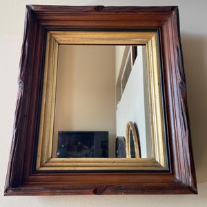 Antique Eastlake Carved Wood Mirror