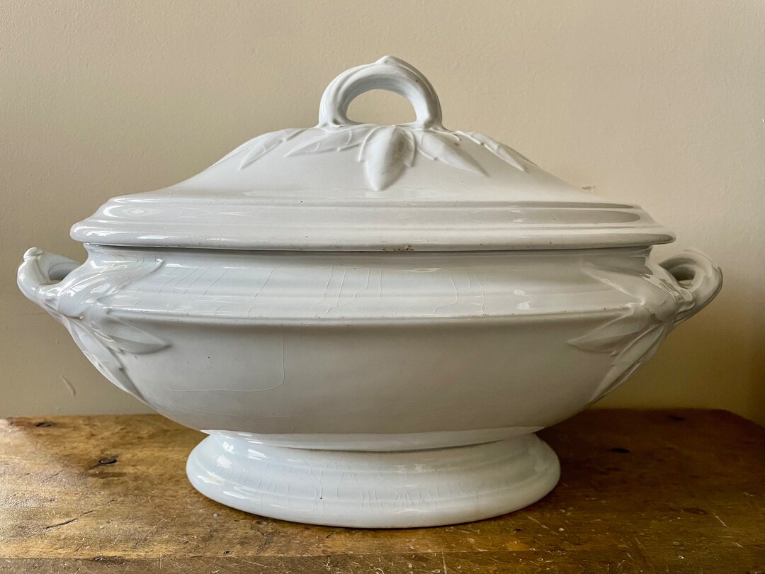 Antique Ironstone Tureen Large Etsy