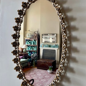 Exquisite Antique Gold Mirror With Roses - Etsy