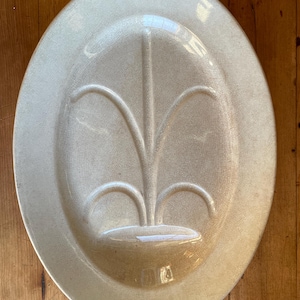 Antique Ironstone Drain Platter John Edwards Congress