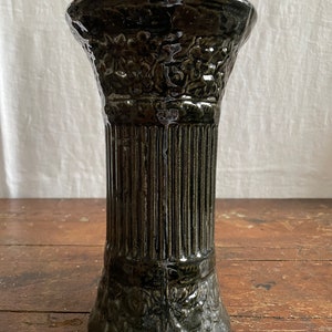 Rare McCoy Pedestal Vase Black