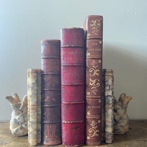 Vintage Alabaster Bookends