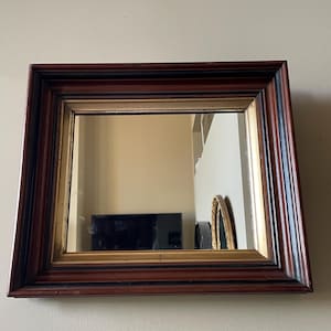 Antique Victorian Mirror Deepset Frame