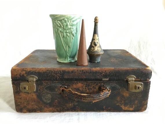 Antique Leather Suitcase