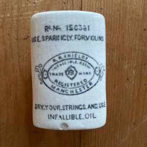 Antique Violin Resin Holder R R Shields