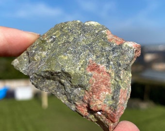 Unakite stone, Raw unakite, rough unakite crystal, green pink stone, unakite stone, unakite rock, natural unakite chunk ship today unakite