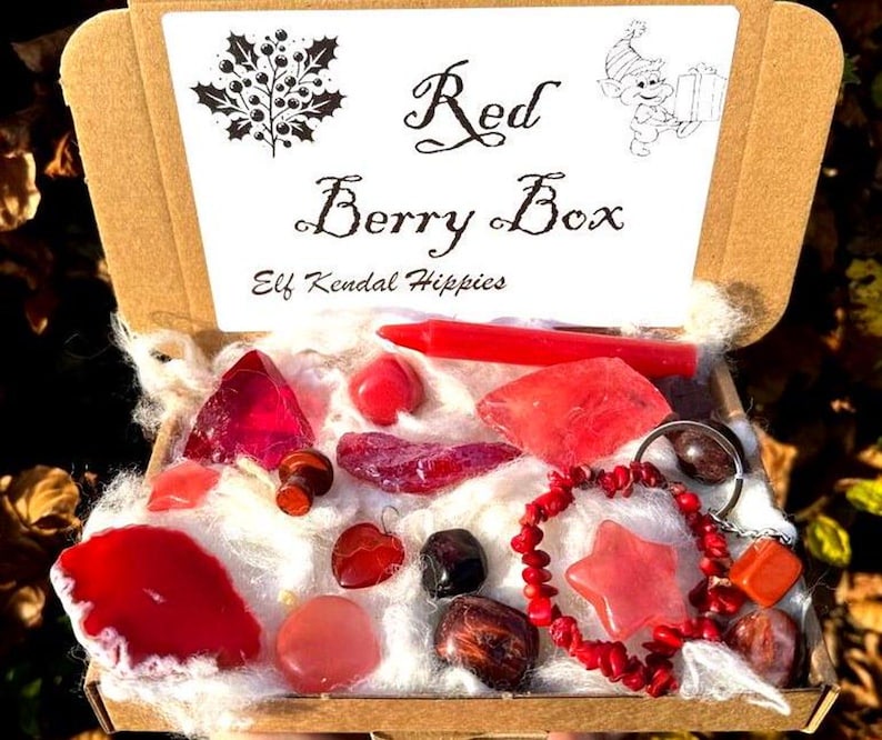 Self love crystal box box set spiritual gift crystals set self care kit gem stone gift Postive energy letterbox set healer stone pack Elf uk image 12