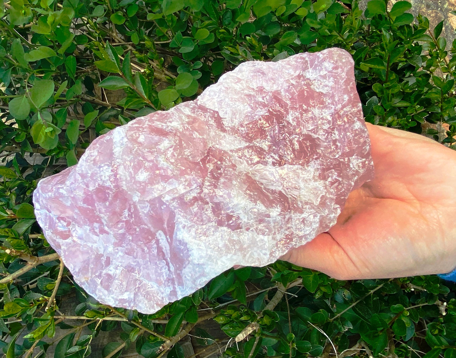 Big Rose Quartz Pink Quartz Chunk Rough Rose Quartz Healing Etsy UK