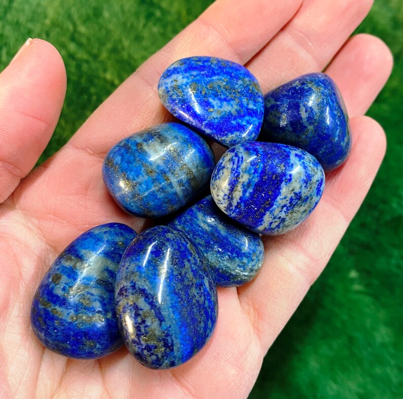 Lapis Lazuli Tumblestone in the Uk, Affordable Tumbled Lapis by Elf