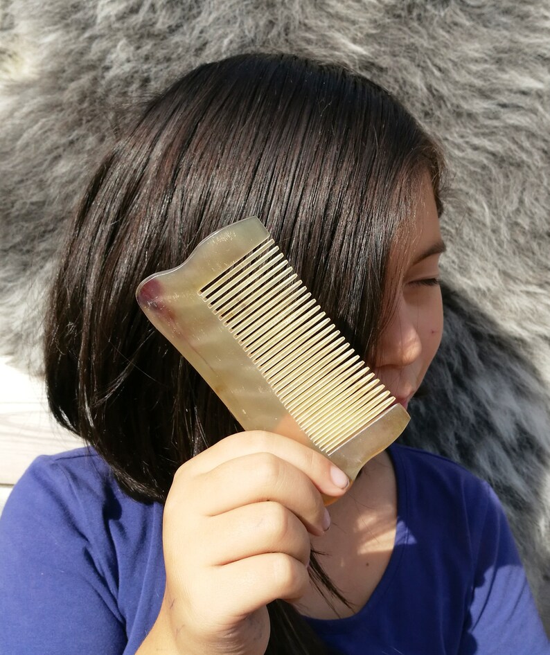 Elven Comb Horn Comb Anti Static Comb Ox Horn Brush Etsy