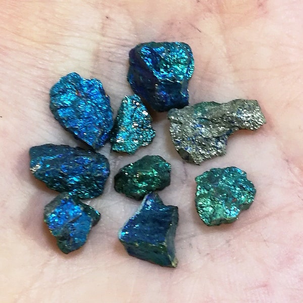 raw peacock ore x 5 energy grid, raw bornite chalcopyrite, bornite ore, chalcopyrite bornite peacock ore crystal, peacock elf kendal hippies