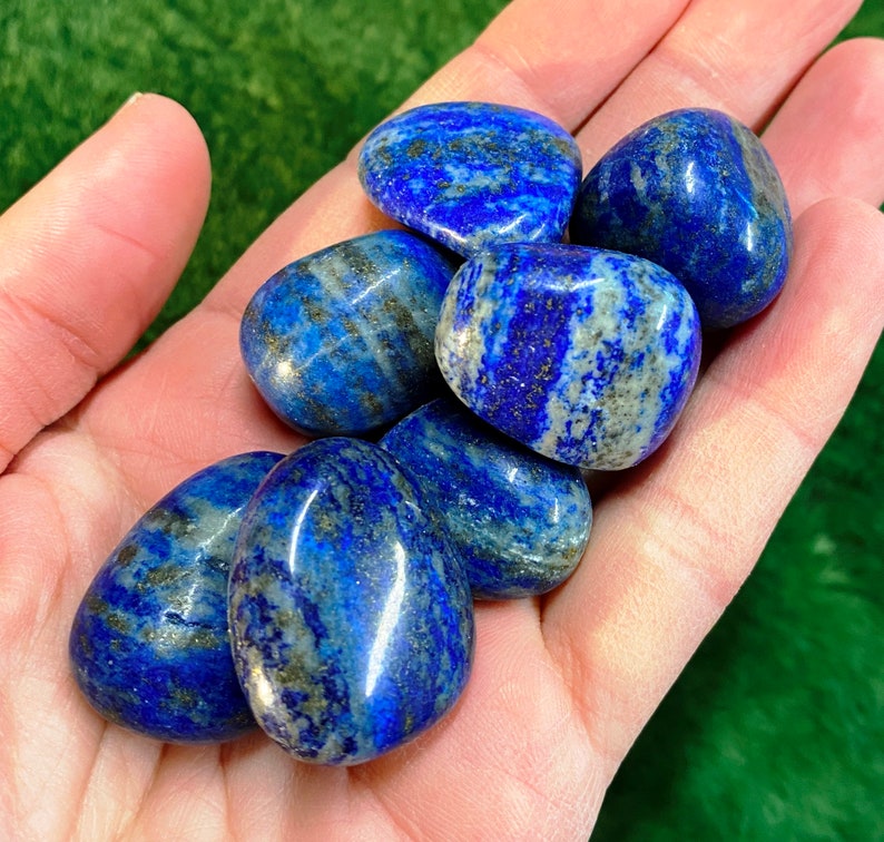 Lapis Lazuli Tumblestone in the Uk, Affordable Tumbled Lapis by Elf