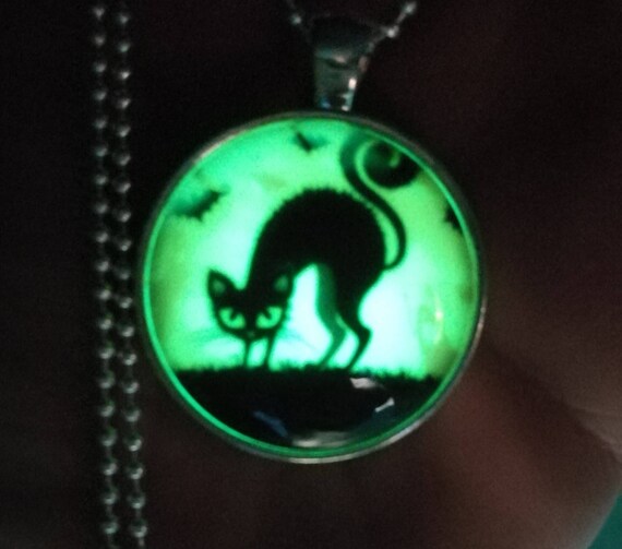 glowing cat