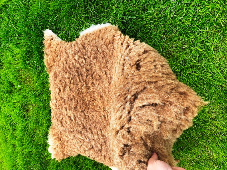 Tan sheepskin 18 Soay sheepskin rug uk genuine sheepskin tan Etsy
