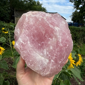 raw crystal 1714g pink quartz chunk, rough rose quartz healing rose quartz, pink natural crystal, quartz fairy stone rose uartz chunky gems