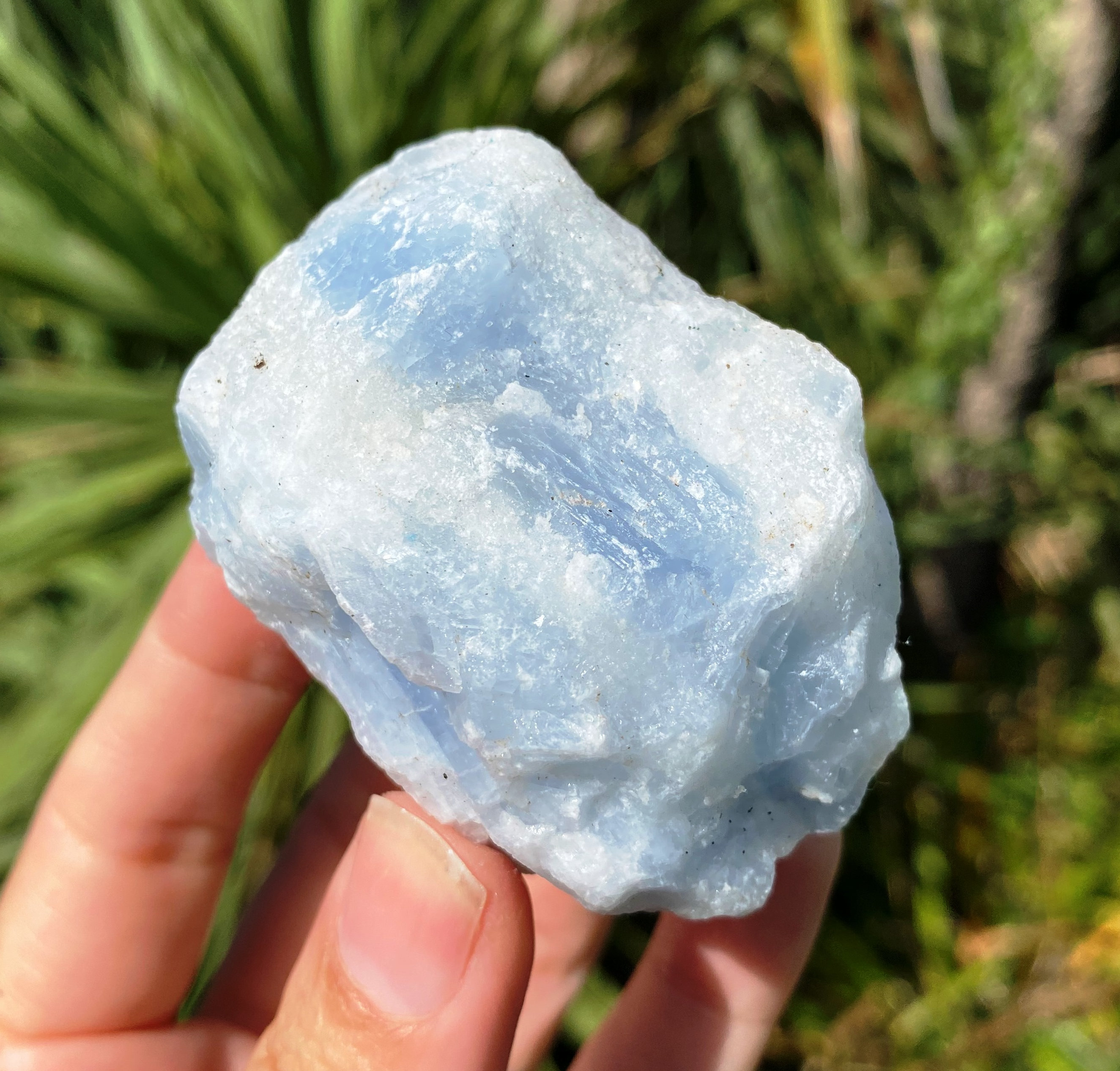 lovestone, Luna blue calcite crystal, collectable crystal specimen, u…