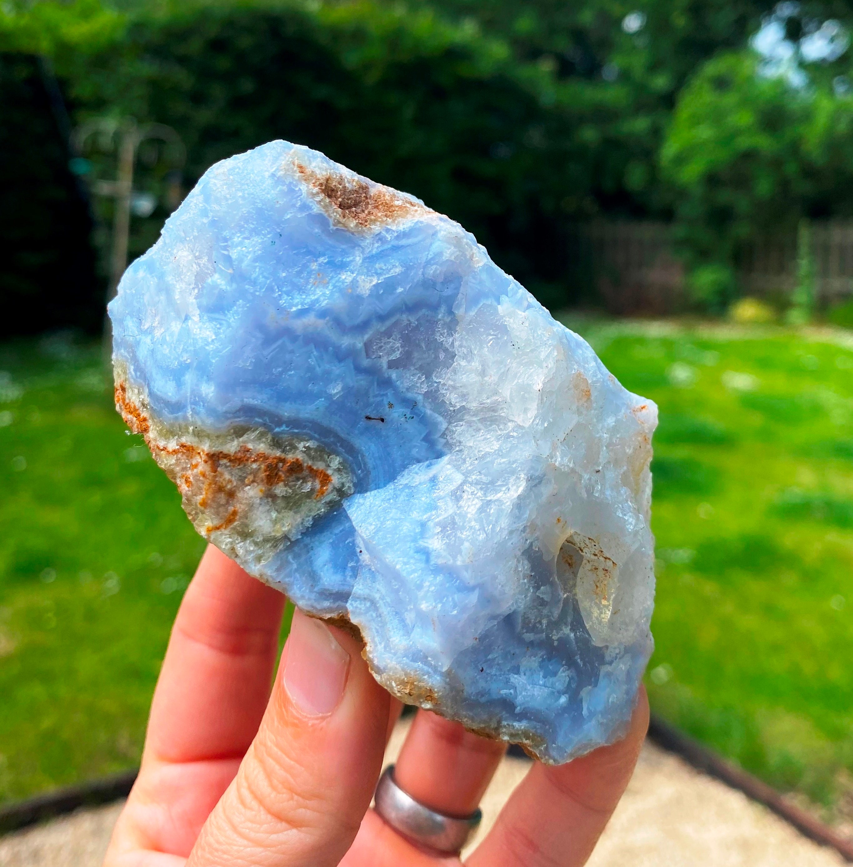 Buy Blue Laced Agate 276g Called Coast Blue Lace Agate Marriage