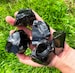 rough crystal Obsidian, raw crystal black, healing crystal black natural crystal, dragon glass, dragon stone, White walker protection rock 