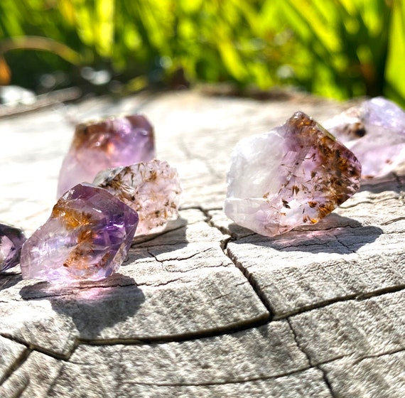 Amethyst with hotsell gold flecks