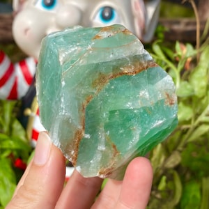 Lucky green calcite, raw crystals uk, Buy the house stone, raw green calcite, raw crystals, green crystal rough calcite joy stone happy rock