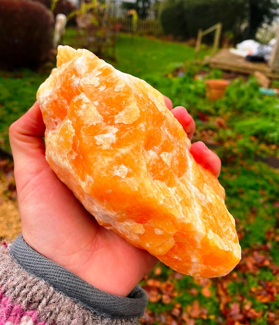 Orange Calcite Raw Chunks Orange Calcite Raw Chunks