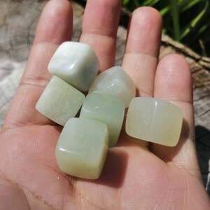 Jade crystal tumbled, Jade stone tumblestone, Tumbled Jade Healing Crystals, Jade Crystal TumbledJade green Jade stone Green Jade crystal uk image 3