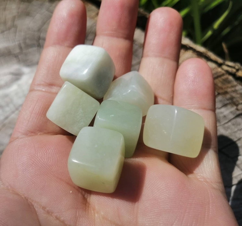 Jade crystal tumbled, Jade stone tumblestone, Tumbled Jade Healing Crystals, Jade Crystal TumbledJade green Jade stone Green Jade crystal uk image 3