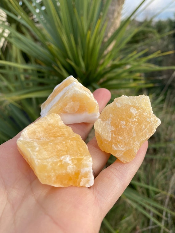 Orange discount calcite crystal