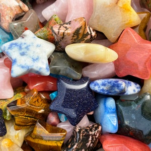 Panic Attack Star Big Panic Crystal Star, Calming Star Blue, Self Trust