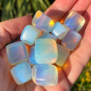 Opalite crystal tumbled, Opalite stone tumblestone, Tumbled Opalite Healing Crystals,  Raw Opalite crystal, quick shipping opalite tumble uk