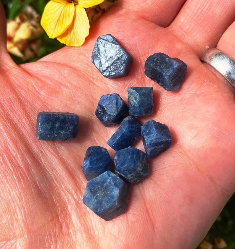 record keeper sapphire, natural sapphire, blue sapphire gemstone rough uncut Stocking stuffer sapphire, real sapphire natural gems blue uk image 6