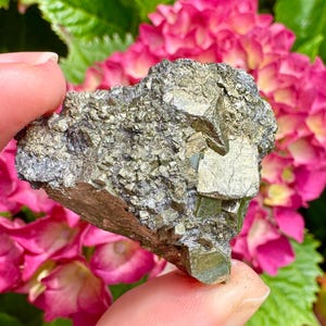 Raw Pyrite Crystal Cluster: Kids&#39; Confidence, Protection Stone