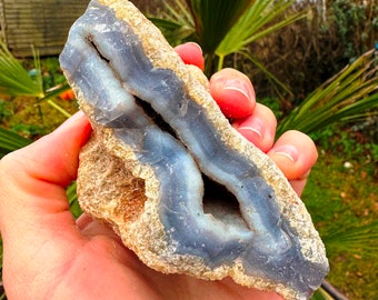Blue lace agate crystal as shown blue agate crystals, raw blue lace agate, rough blue agate, blue lace agate raw crystal as picture only one