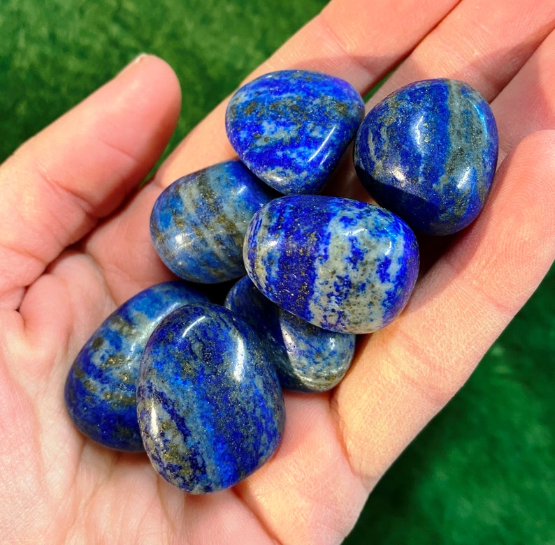 Lapis Lazuli Tumblestone in the Uk, Affordable Tumbled Lapis by Elf