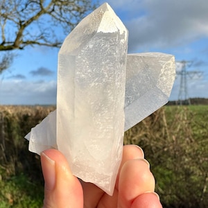 Cristallo di Ostara Lemurian Focus da 149 g, gemma a doppia punta