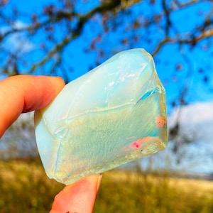 Opalite raw crystal October birthstone, Raw Opalite chunk, Rough opalite crystal, peace opalite uk, calm stone opalite, tranquility opalite