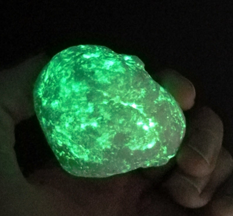  Glow  geode  magic crystal  raw geode  raw crystal  glow  in 