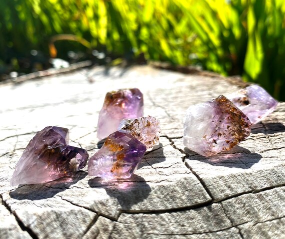 Amethyst with hotsell gold flecks