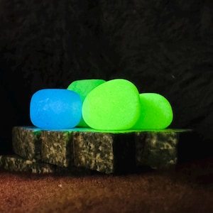 Glow stone gift from fairyland, Glowing crystal, glow ball tumble, Glow in dark rocks, mineral gift, forest fairy gems, glow crystals by elf