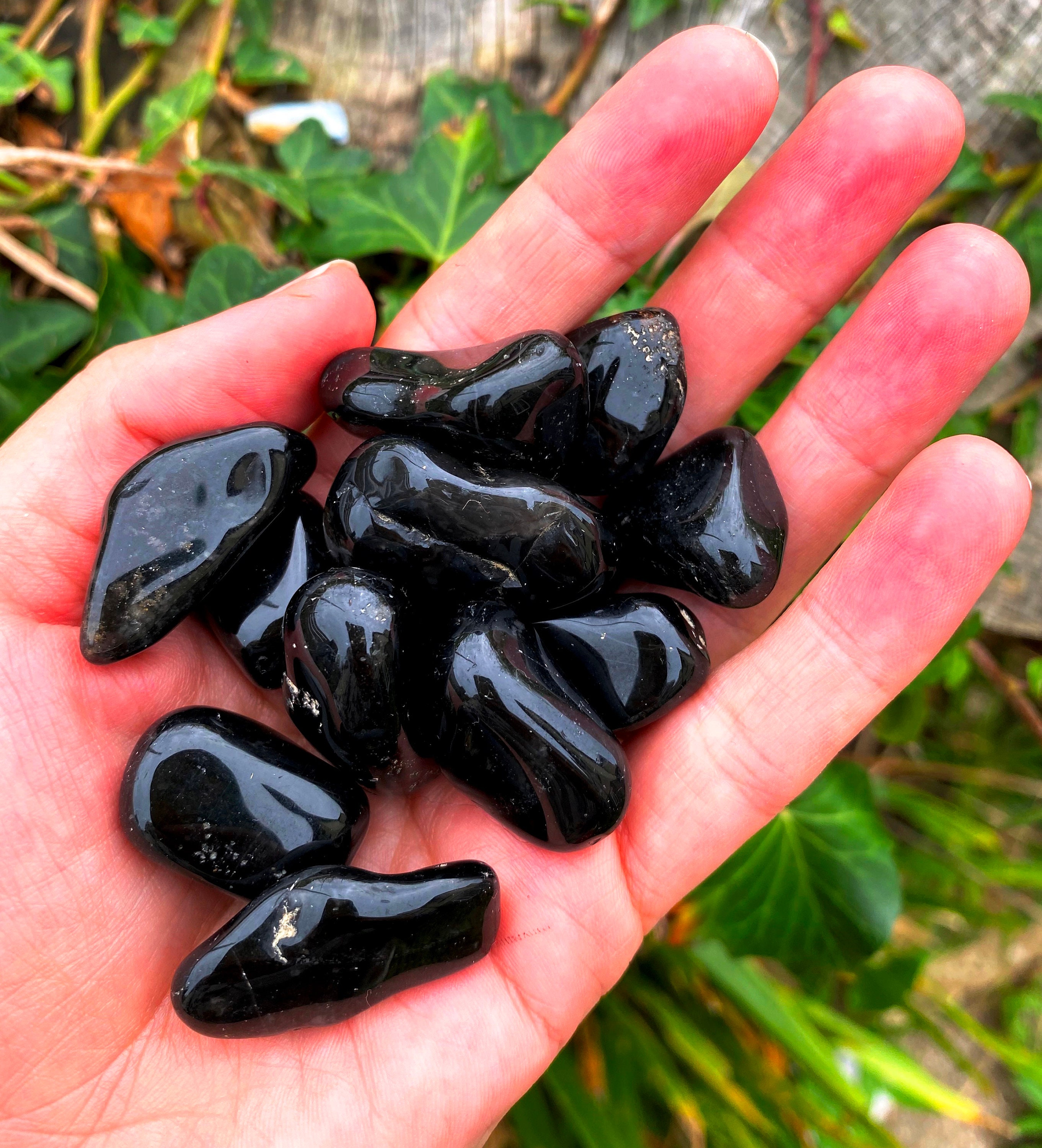 Black Tumbled Stone Etsy UK