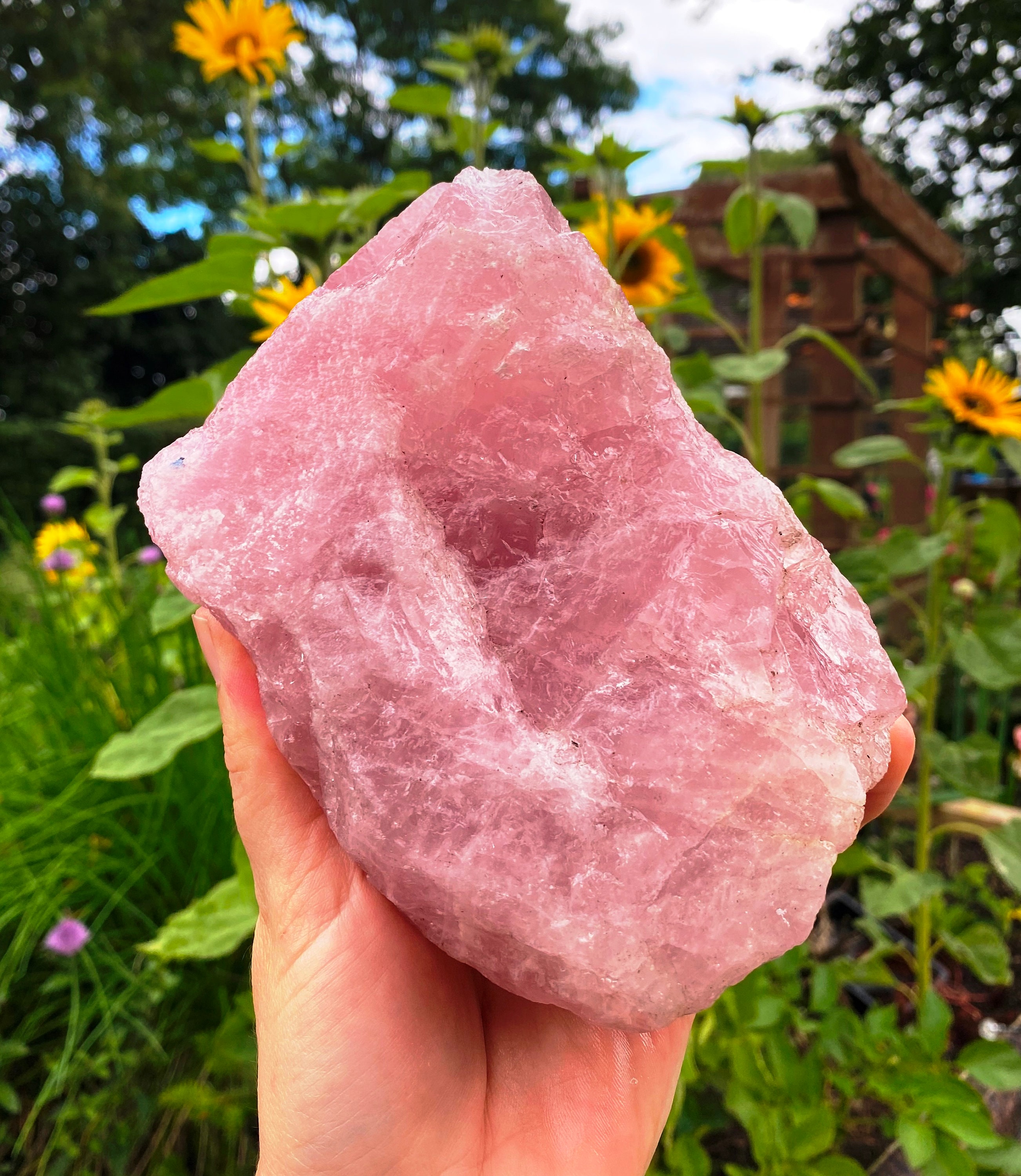 Lychee Rose Quartz Crystal Candy, Perfect Gift