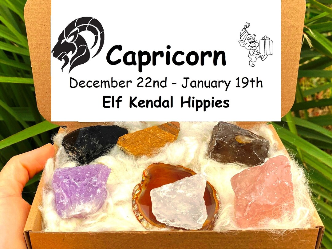 Capricorn Crystal Bundle, Star Sign Crystals, Capricorn Minerals ...