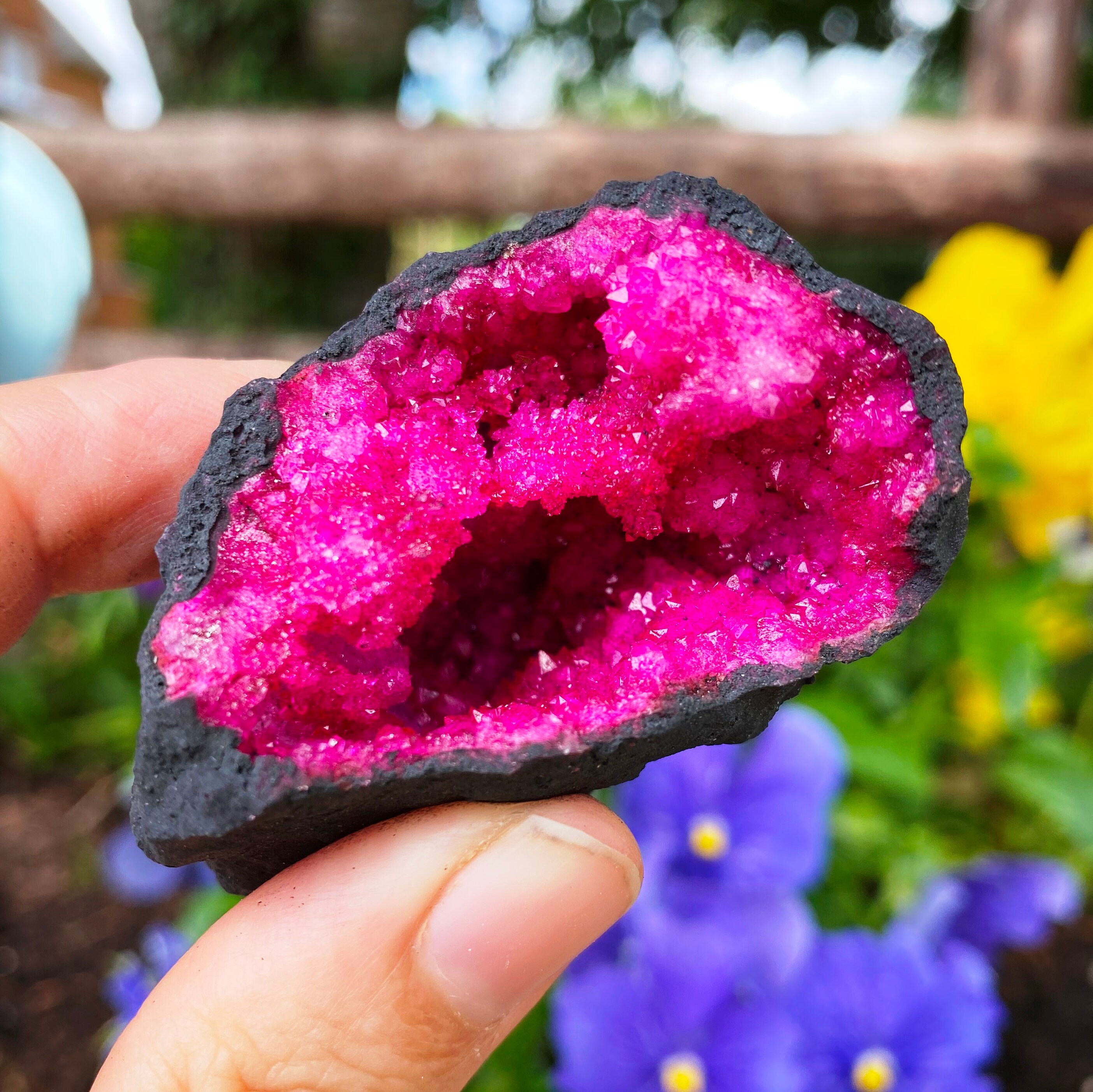 Rose Quartz Bead Geode Stack – Neon Bohemians