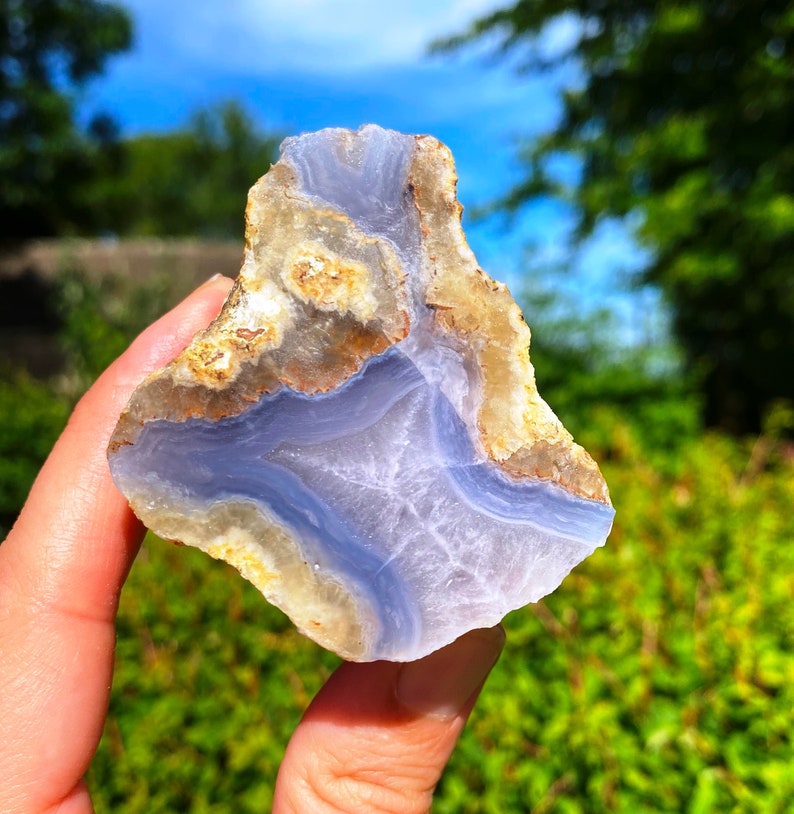 Blue Laced Agate Raw Blue Laced Agate Rough Raw Crystals in Etsy UK