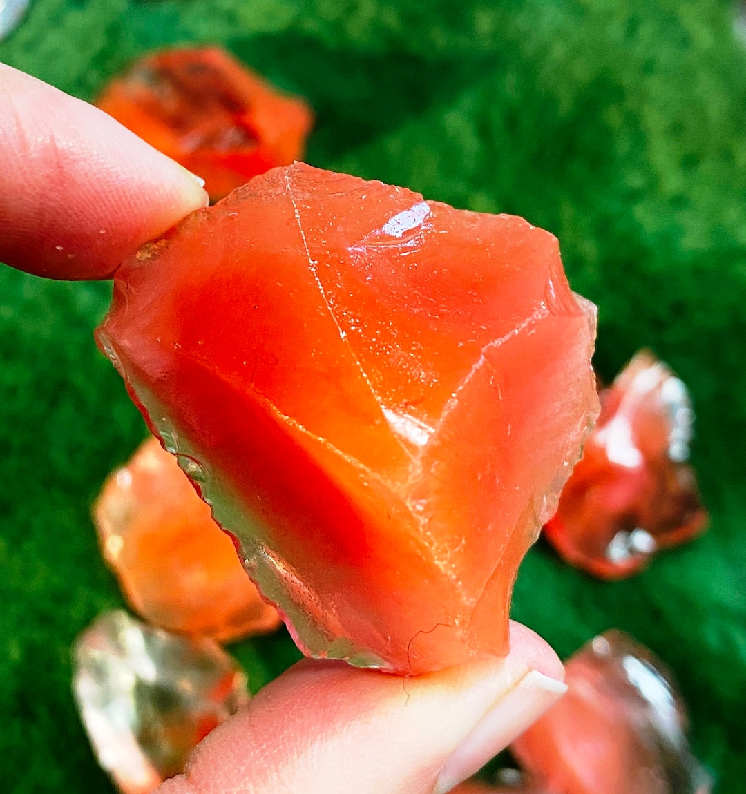 Raw Cherry Quartz, Red Cherry Quartz, Santa Crystals Red, Cherry Quartz Gift, Rough Cherry