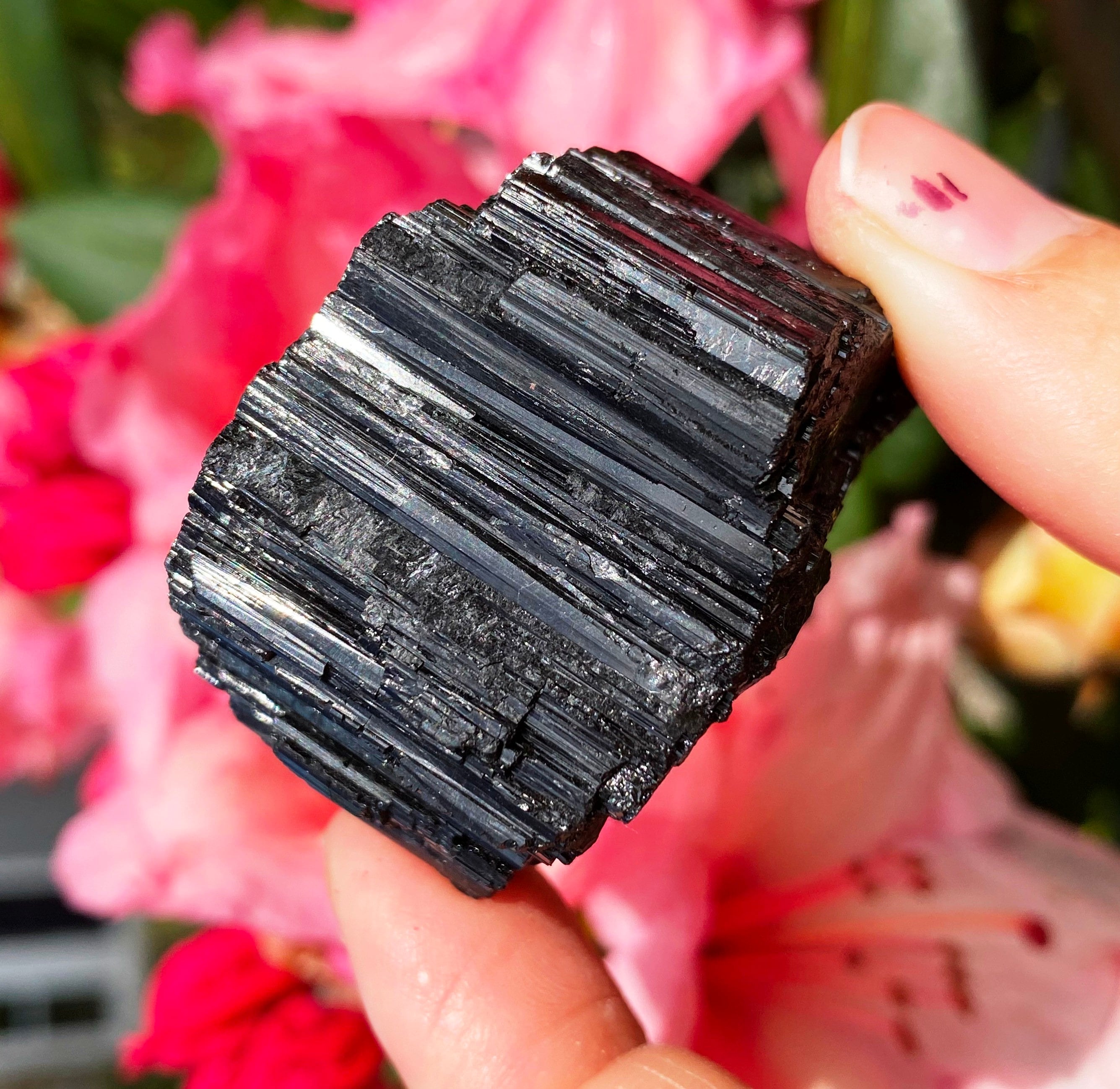 Raw black tourmaline rough tourmaline raw crystal Etsy
