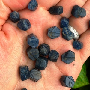 record keeper sapphire, natural sapphire, blue sapphire gemstone rough uncut Stocking stuffer sapphire, real sapphire natural gems blue uk image 10