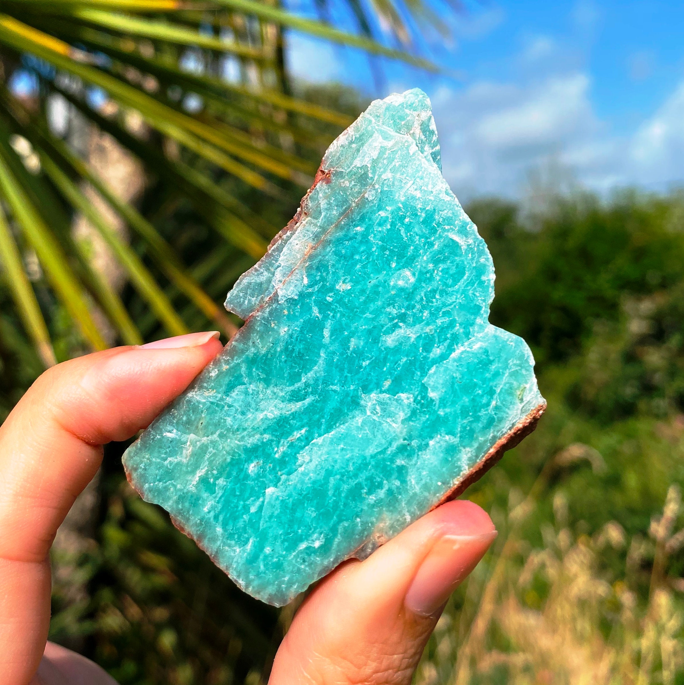 Ocean Amazonite Rough Amazonite Raw Crystal Raw Amazonite